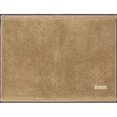 BOSS Cotton bath mat with contrast embroidered logo