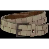 Tommy Hilfiger Enamel Flag Woven Suede Belt