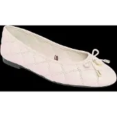 Tommy Hilfiger Logo Charm Quilted Leather Ballerinas