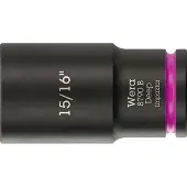 Wera 8790 B Impaktor Deep 05005575001 Ytter-sexkantig Hylsnyckelinsats Låsfunktion 15/16 15/16 3/8