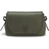 BOSS Grained faux-leather crossbody bag with Double B monogram