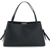 BOSS Grained faux-leather tote bag with Double B monogram