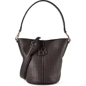 BOSS Woven-effect bucket bag with Double B monogram