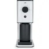 Wilfa Zense Alux, Kaffekvarn, 125 g, Platt malning, Rostfritt stål, Silver, Aluminium