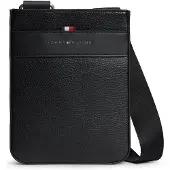 Tommy Hilfiger Metal Logo Textured Crossbody Bag