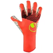 Uhlsport Målvaktshandske Fangmaschine Supergrip+ Finger Surround - Röd/Vit/Gul, storlek 9
