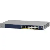 Netgear Smart GS728TP - Switch - L3 Lite - smart - 16 x 10/100/1000 (PoE) + 8 x 10/100/1000 (PoE+) + 4 x SFP - rackmonterbar - PoE+ (192 W)