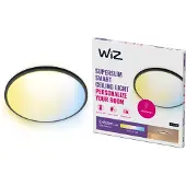 Wiz SuperSlim plafond 2450 lm justerbart vitt ljus 22 W, svart