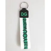 Dolce&Gabbana Nyckelring i tyg med logotyp