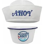 Cinereplicas Stranger Things Scoops Ahoy Glasskål Med Sjömanshatt