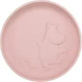 Muumi Mumin Silikon Tallrik med Sugkopp Rosehip Pink Rätt Start