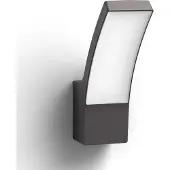 Philips Splay vägglampa 12 W, Väggbelysning för utomhusbruk, Grå, IP44, Trädgård, Terass, I, Modern