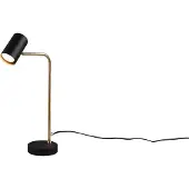 TRIO Lighting Skrivbordslampa Marley, Mässing / guld, Vardagsrum / matsal, Metall, Modern, Bordslampa
