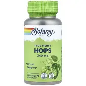 Solaray True Herbs, Humle, 340 mg, 100 vegetabiliska kapslar
