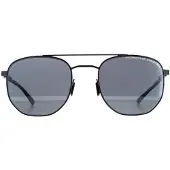 Porsche Design Rund Mens Svart Blå Svart Ar Ljusblå P8695