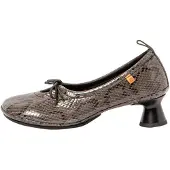 El naturalista för kvinnor. 2N6951210005_039 Läderskor N695 Alma grå (40), Hud, 3 till 5 cm, Ingen, Casual, Djurmönster, Klassisk