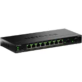 Netgear Switch Gigabit PoE+ hanterbar - - Serie S350 - 8x PoE+ / 2x SFP - Budget PoE 55W - Tyst