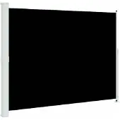 vidaXL Infällbar sidomarkis 220x300 cm svart