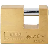 Burg wachter 28680 Hänglås 70.00 mm Ny låsning Mässing Nyckel