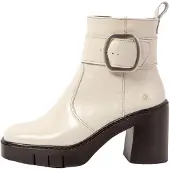 Art för kvinnor. 1197911ZZ003_020 1979 ankelstövlar i beige läder (40), Hud, 8 till 10 cm, Zip, Casual