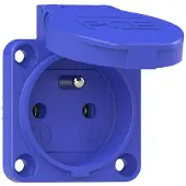 PC Electric 104-0bc Skyddskontaktuttag IP54 Blå
