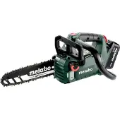 Metabo Batteri Batteridriven kedjesåg inkl. batteri, inklusive laddningsstation Svärdlängd 250 mm