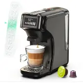 HiBREW 5-i-1 kapselkaffebryggare H1B-svart (svart)