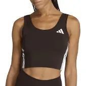 Adidas Sporttopp mörkbrun / vit