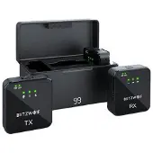 BlitzWolf trådlös mikrofon, BW-SX63, 1000mAh (svart)