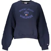 Tommy Hilfiger Blå Bomullsdamtröja
