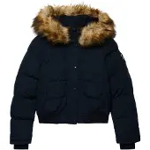 Superdry för kvinnor. W5011785A Everest bomberjacka marinblå (S), Casual, Polyester, Marino