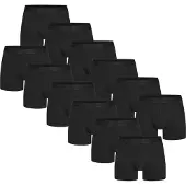 Urberg Men's Bamboo Boxers 12-Pack Black Beauty