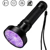 24hShop UV ficklampa 100 LED – Kraftfull UV-lampa för Städning, Jakt & Fläckdetektering