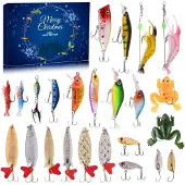 24hShop Adventskalender med varierande fiskedrag för söt- och saltvatten