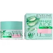 Eveline Cosmetics Ekologisk aloe + kollagen aktiv och intensiv fuktgivande kräm-gel med lugnande effekt 50 ml