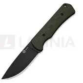 CIVIVI Jencks C24051-2 Blackwashed 14C28N, OD Green G10, fixed knife