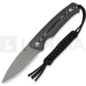 CIVIVI Altus Fixed Blade C20076B-2, Stonewashed 14C28N, Gray and Black Layered G10 pocket knife