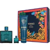 Versace Eros Eau De Parfum 100ml Shower Gel 150ml Eau De Parfum 5ml