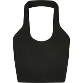 Urban Classics Rib Knit Crossed Neckholder Ärmlös Topp