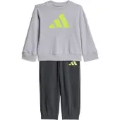 Adidas Träningsdräkt 'ESSENTIALS' antracit / ljusgrå / äpple