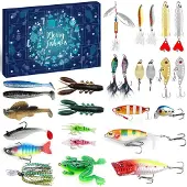24.Se Adventskalender med mångsidiga fiskedrag för alla vatten