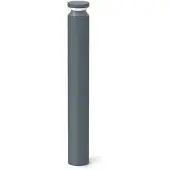 Ideal Lux LED pollare Boeing, Aluminium / grå / zink, Metall, LED-utomhuslampa