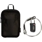 Pacsafe 10261100 kabellås svart kombinationslås
