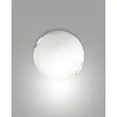 FABAS LUCE Taklampa FOX, dimbar, Vitt / opal, Vardagsrum / matsal, Glas, Modern, Taklampa