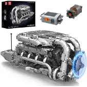 Mould King 10168 V8-motor – Motorserie