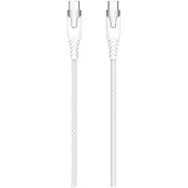 Ginza.se GEAR Kevlar cable PRO USB-C to USB-C 2.0 1.5m Kevlar cable with Metalhousing White