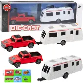 Lean Toys Metallbilset med kCamper