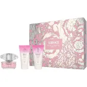 Versace Bright Crystal For Women Eau De Toilette 50 Ml Spray Gift Set With Body Lotion 50 Ml And Shower Gel 50 Ml