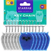 Starpak REFLECTIVE KEY RING 7CM OWL A 12 517215