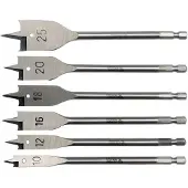 YATO Flatborrsats för trä YT-3258; 10-25 mm; 6 st.